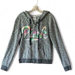 Victoria's Secret PINK Grey Full Zip Hoodie